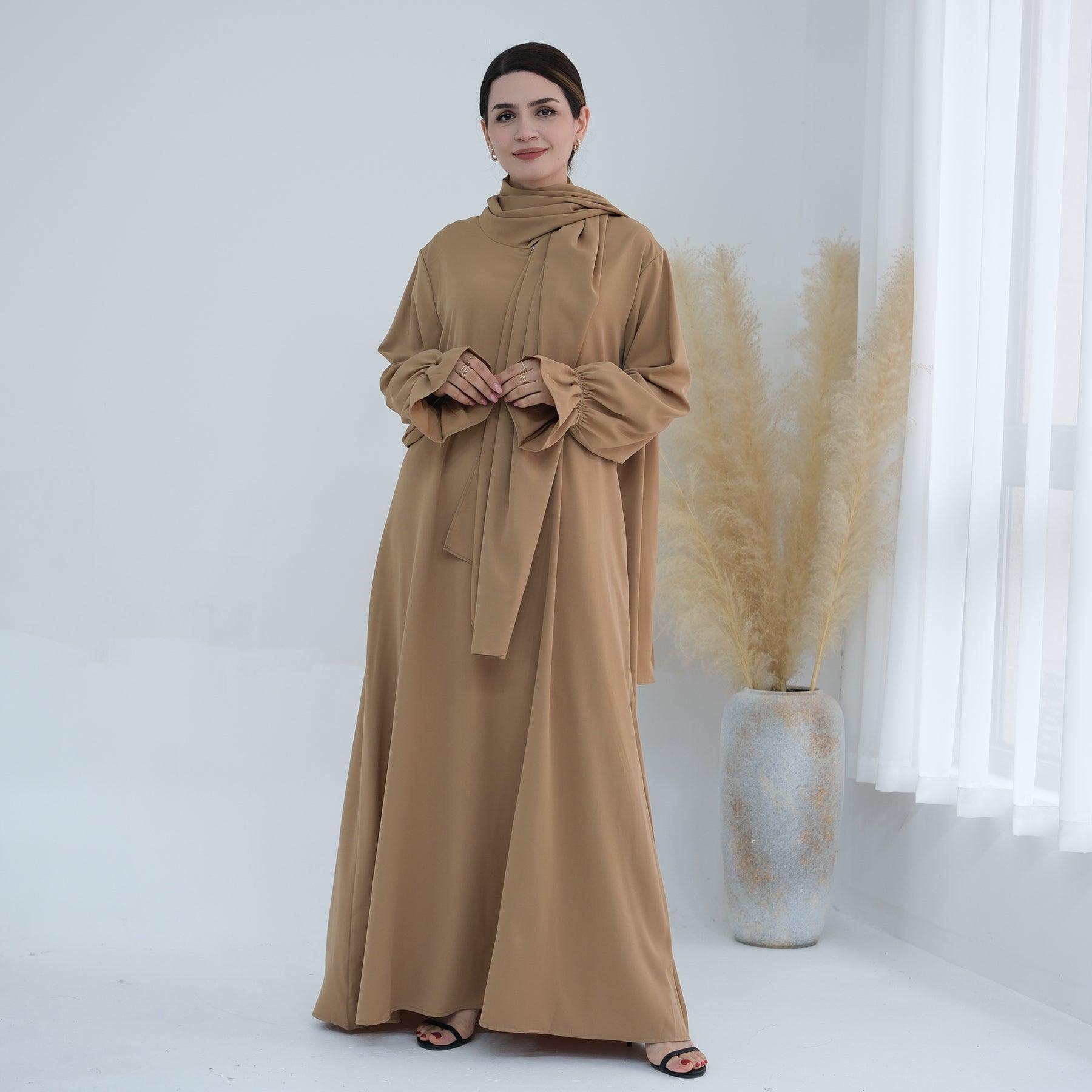 Abaya Dress with Cuffed Sleeve | Eolante Clothing 