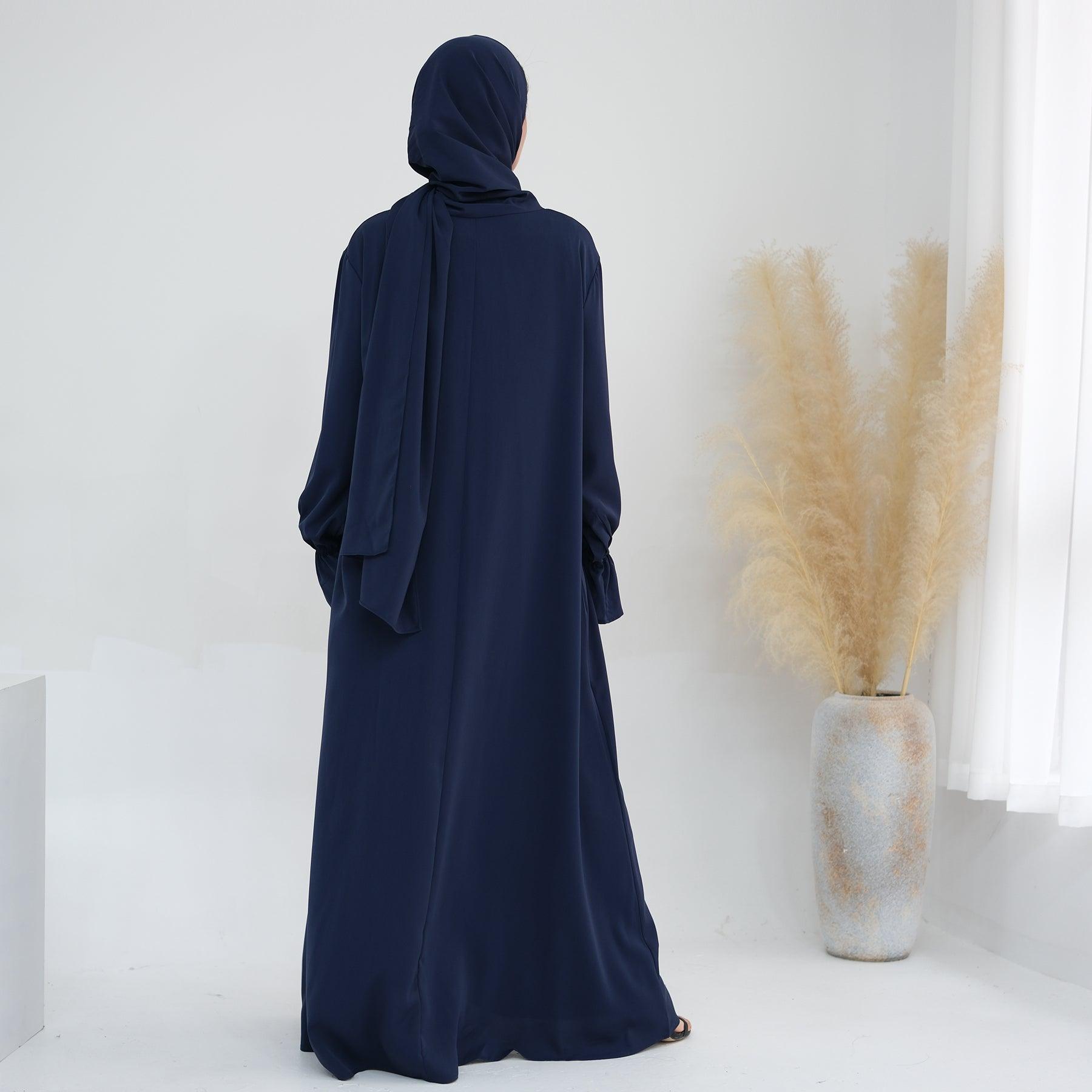 Bat Cuffed Abaya with Sleeves | Eolante Clothing 