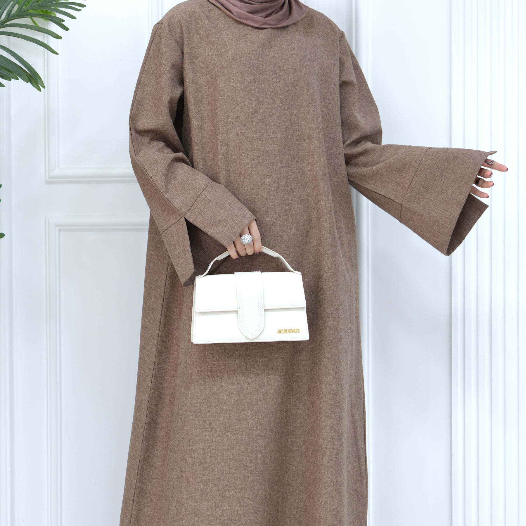 Abaya Maxi Dress with Slit Sleeve | Eolante Clothing 