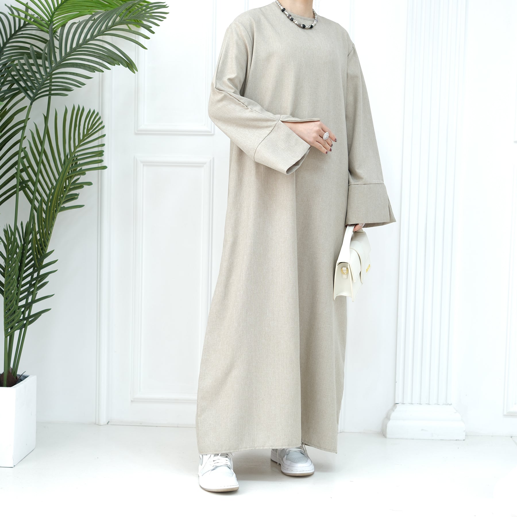 Slit Sleeves Dress Abaya | Eolante Clothing 