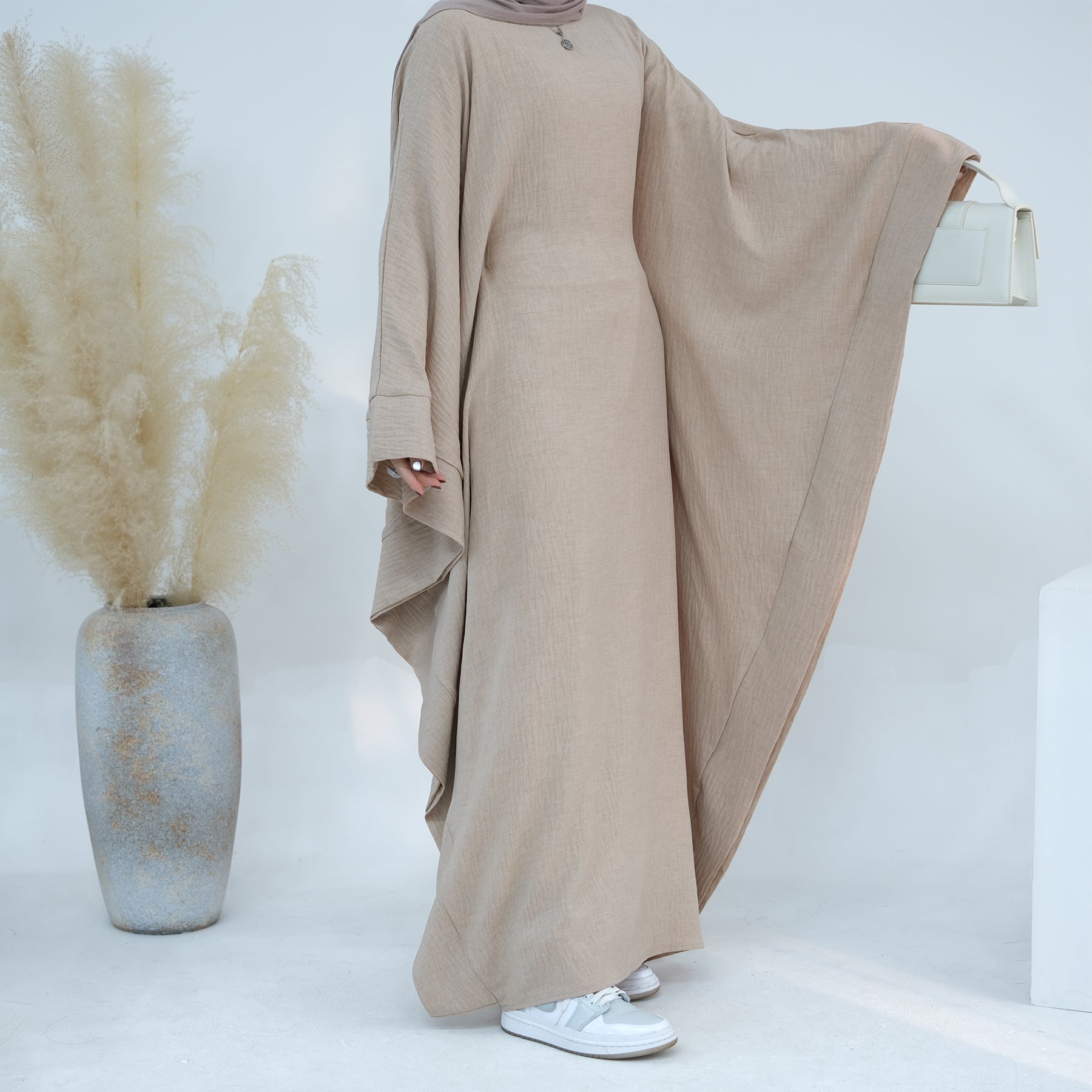 Abaya Maxi Batwing in Khaki | Eolante Clothing 