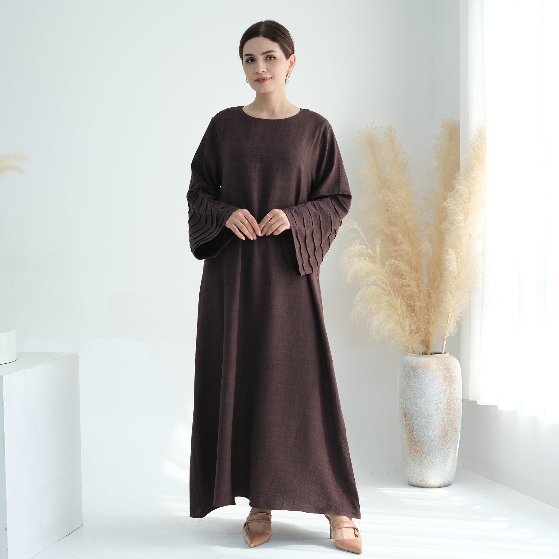 Abaya Maxi Dress with Layered Sleeves | Eolante Clothing 