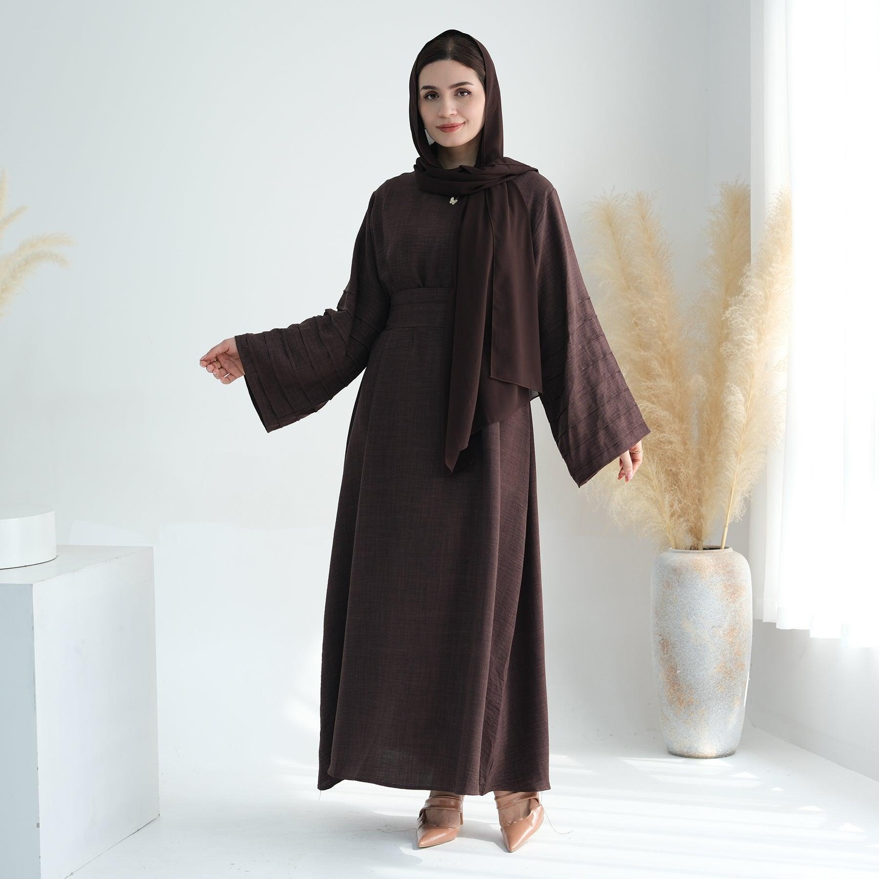 Abaya Maxi Dress with Cuff Sleeves | Eolante Clothing 