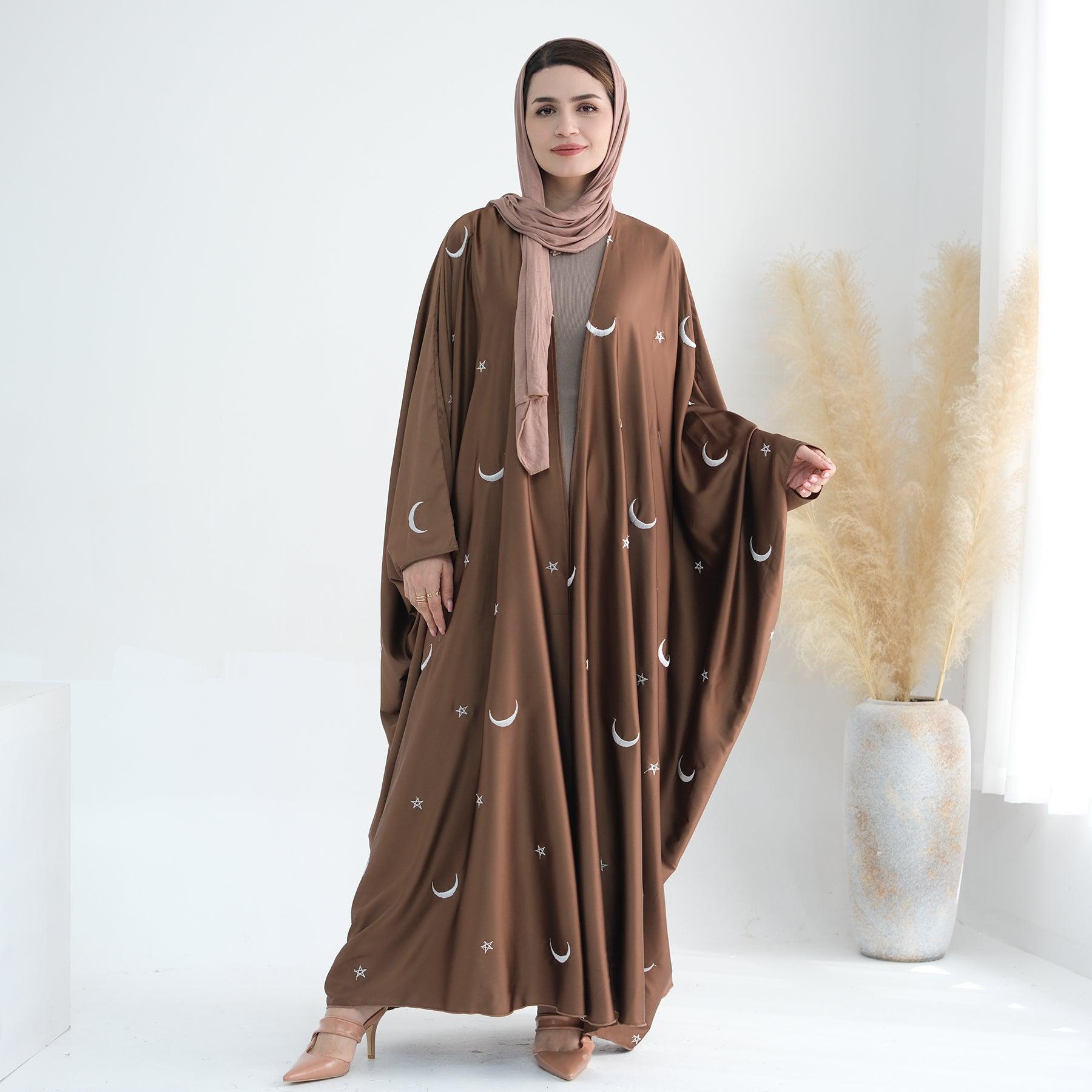 Oversized Brown Abaya | Eolante Clothing 