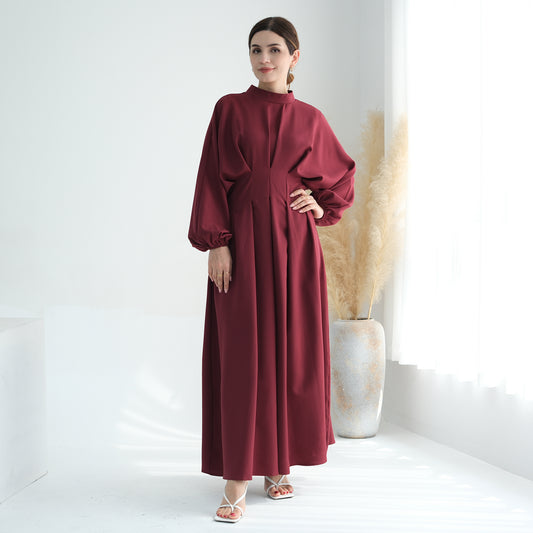 Dubai Pleated Long Dress Abaya