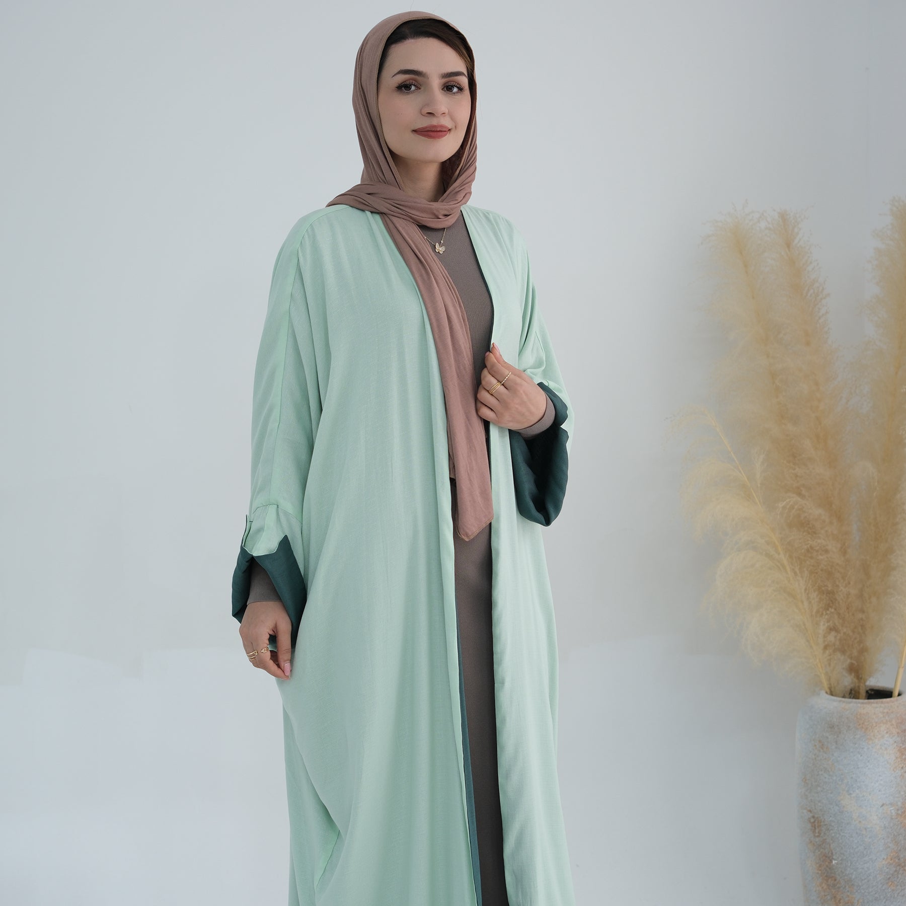 Two-tone Abaya for Muslim Women | Eolante Clothing