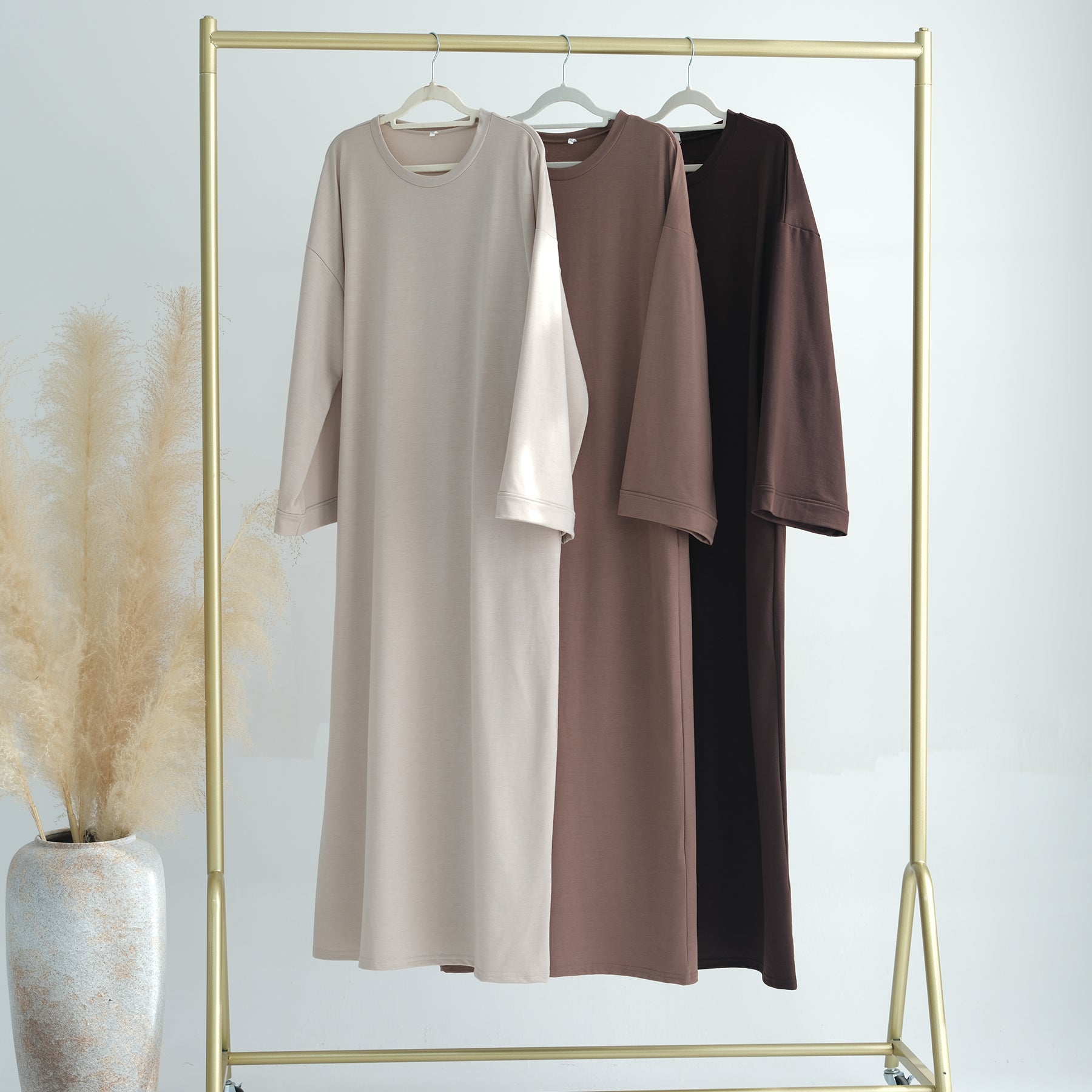 Casual Maxi Abaya in Neutral Colors | Eolante Clothing 