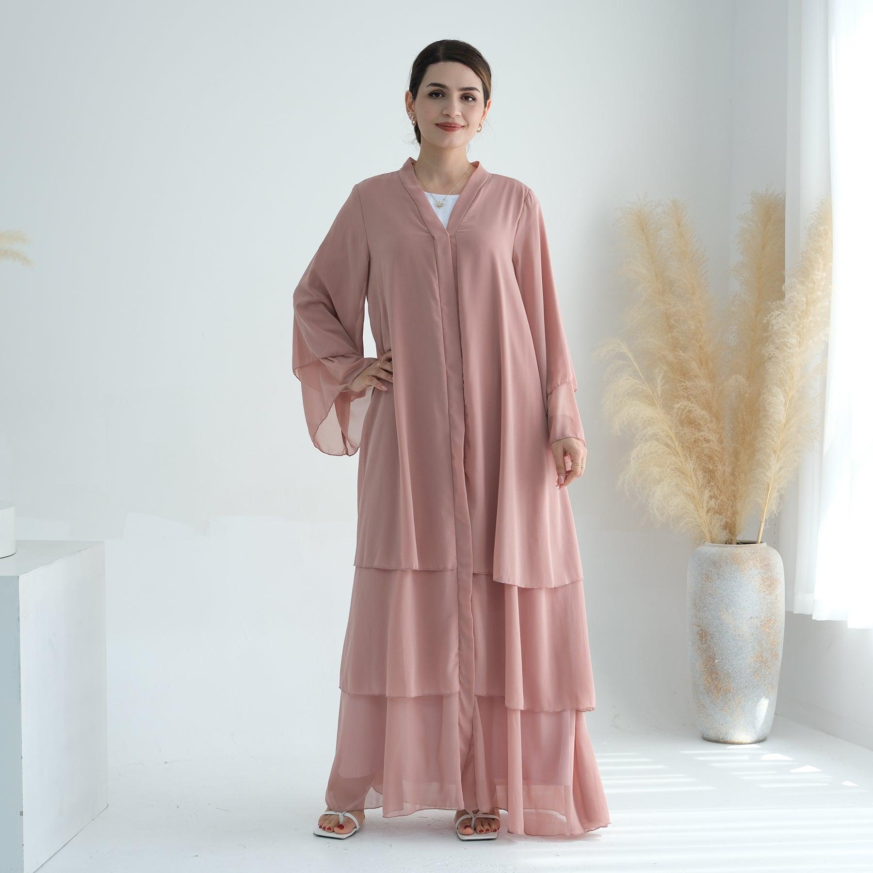 Chiffon Abaya & Belt for Modern Muslim Women | Eolante Clothing 