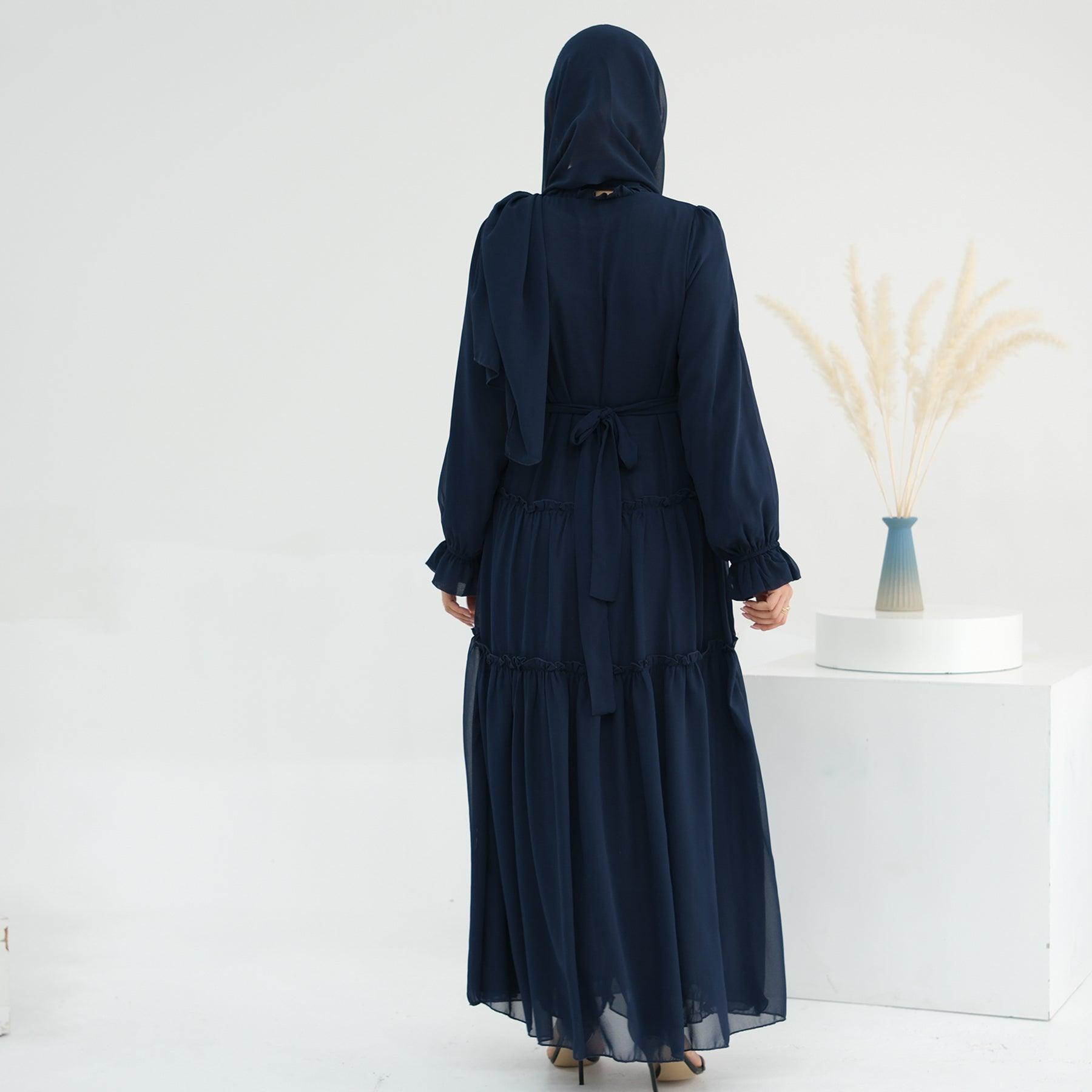 Chiffon Abaya Maxi Dress | Eolante Clothing 