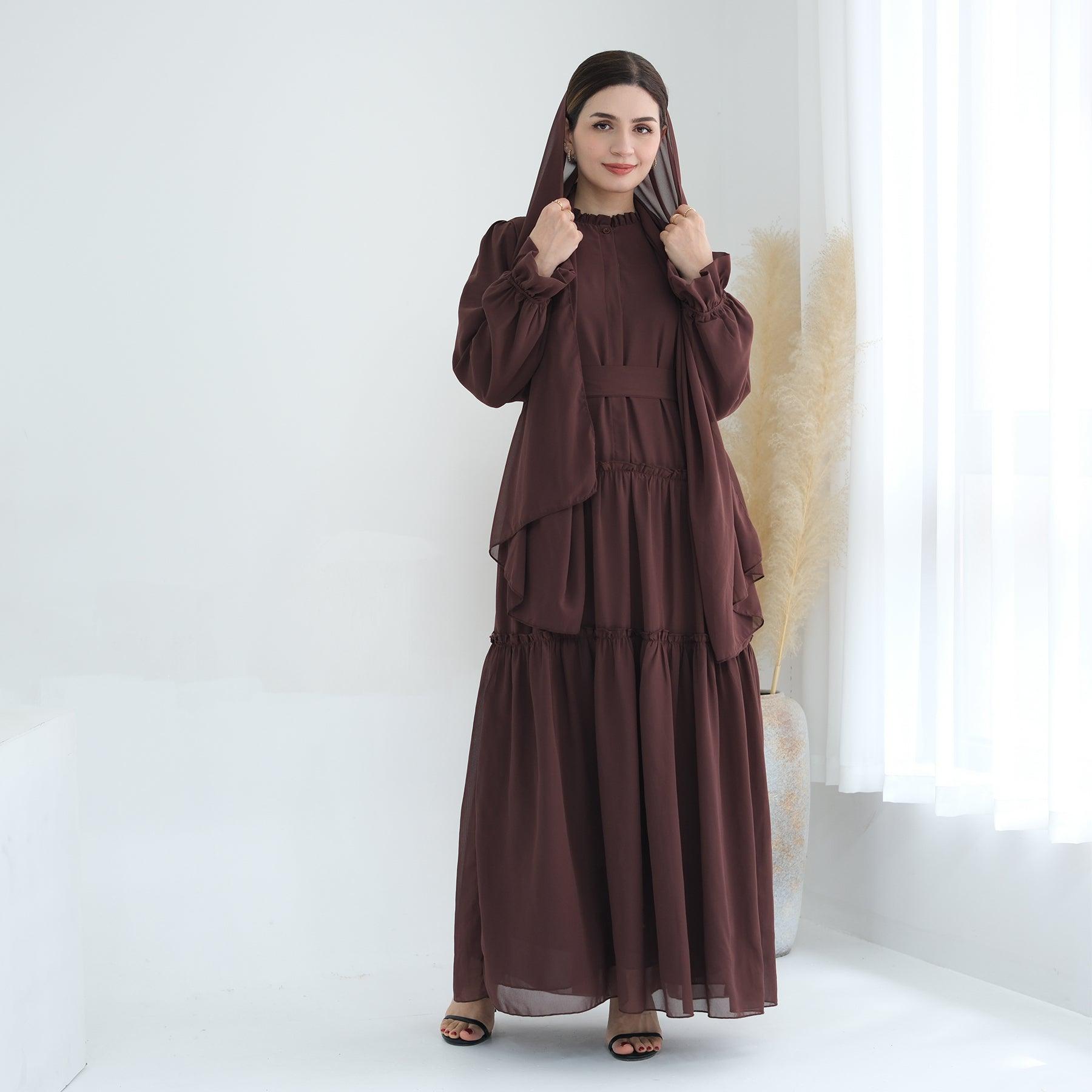 Abaya Maxi Dress & Belt for Islamic Wear | Eolante Clothing 