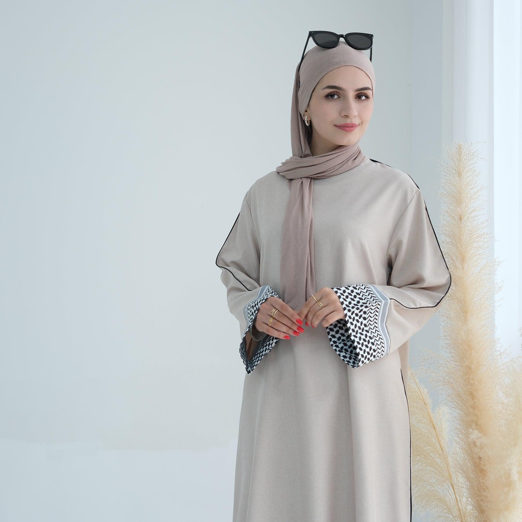 Peace Dove Embroidered Maxi Abaya | Eolante Clothing 