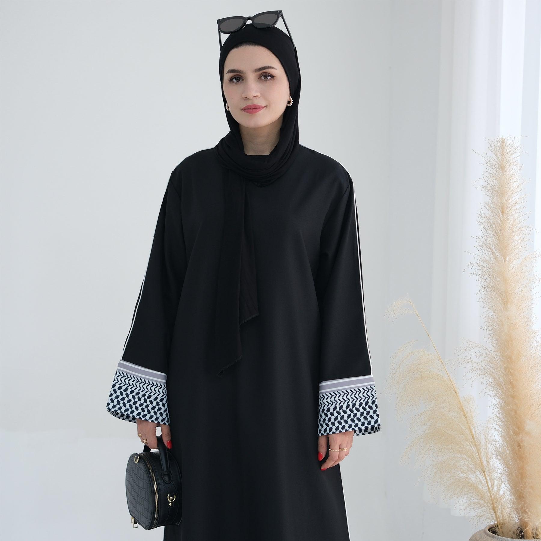 Dove Pattern in Abaya Maxi Dress | Eolante Clothing 