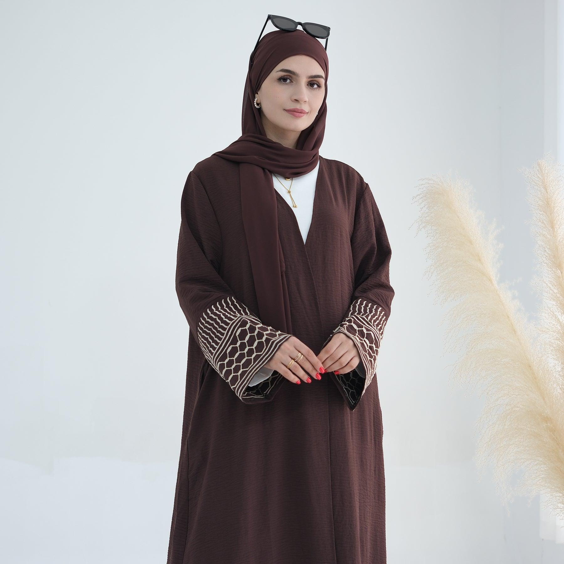 Peace Dove in Open Abaya | Eolante Clothing 