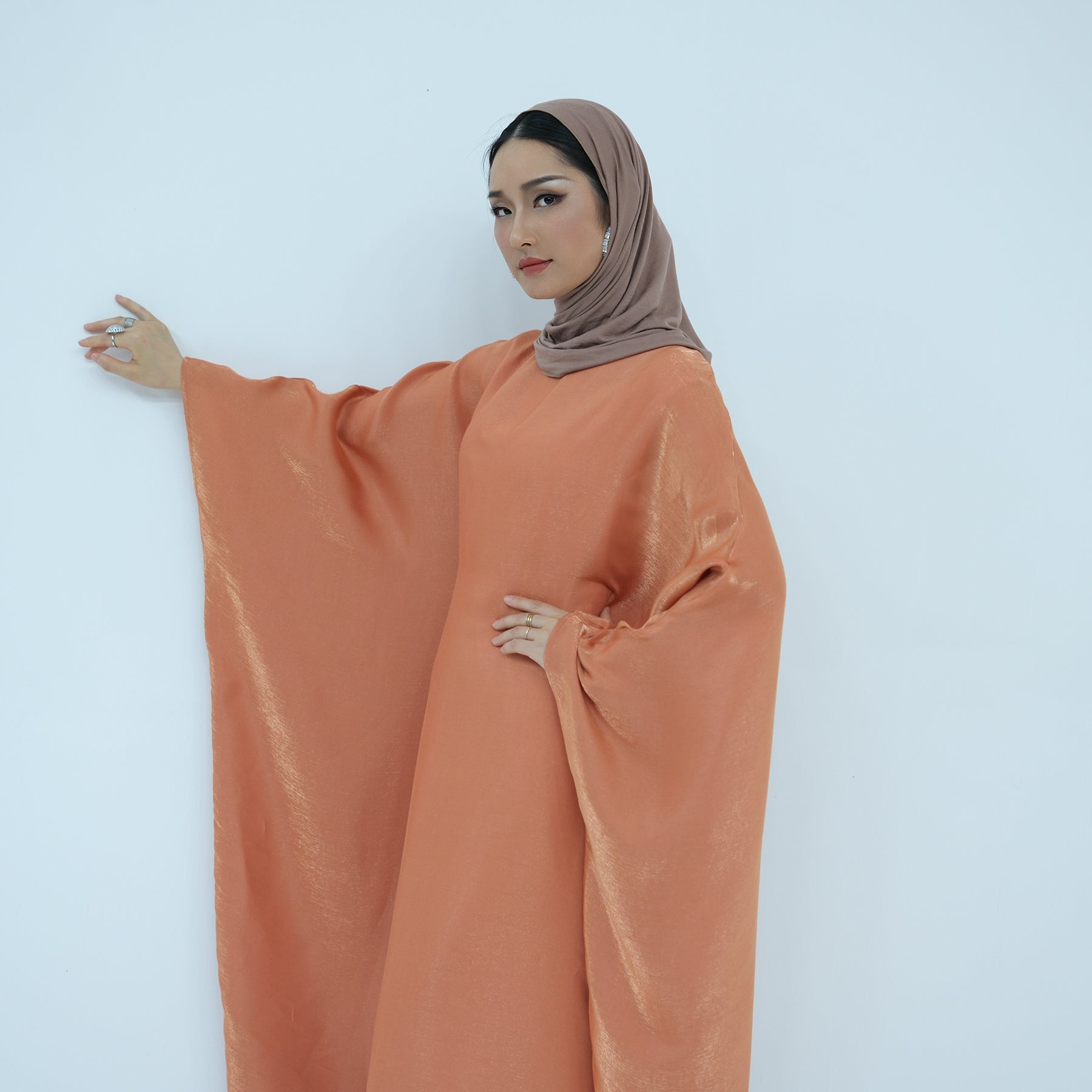 Maxi Dress Abaya with Batwing Sleeves | Eolante Clothing 