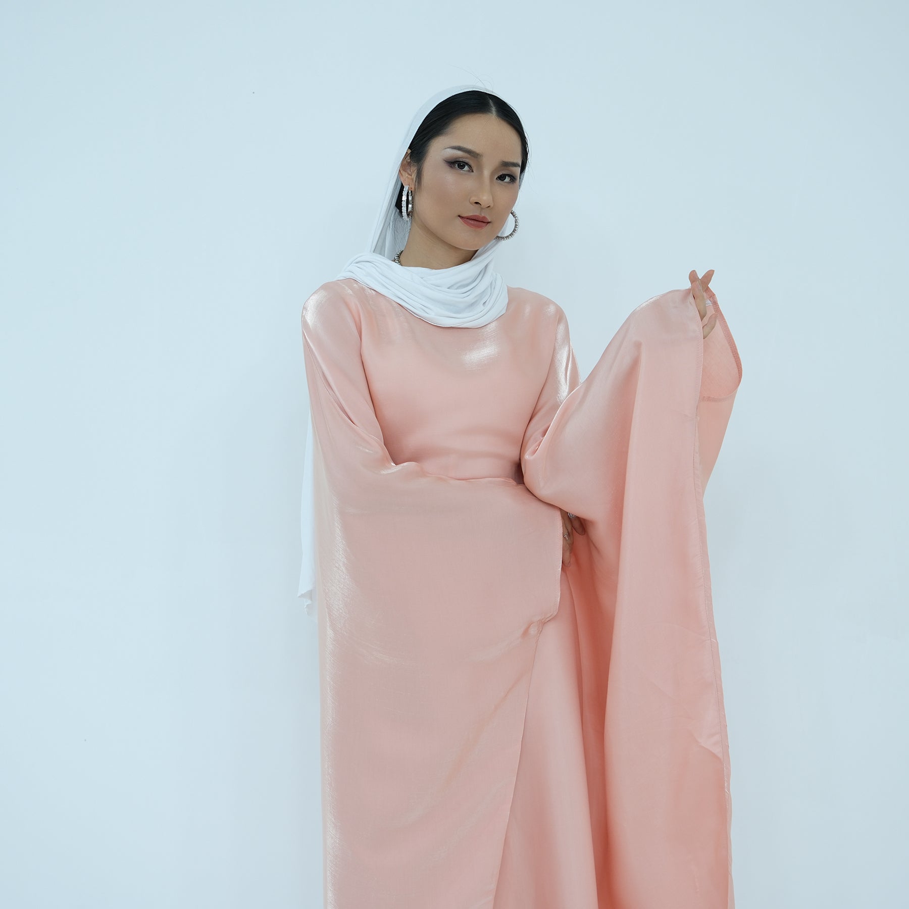 Shiny Butterfly Sleeve in Maxi Abaya | Eolante Clothing 