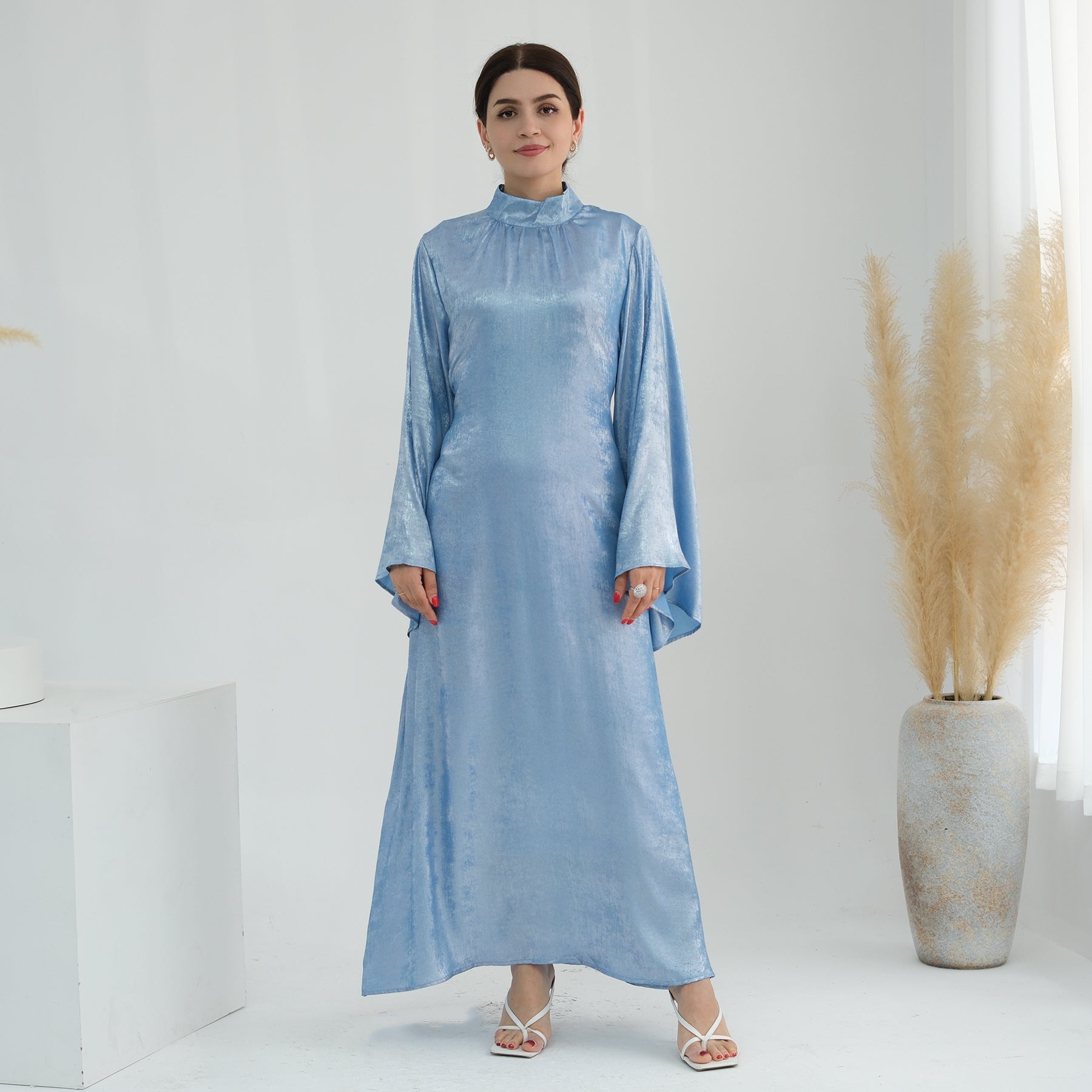 Light Blue Abaya Dress | Eolante Clothing 