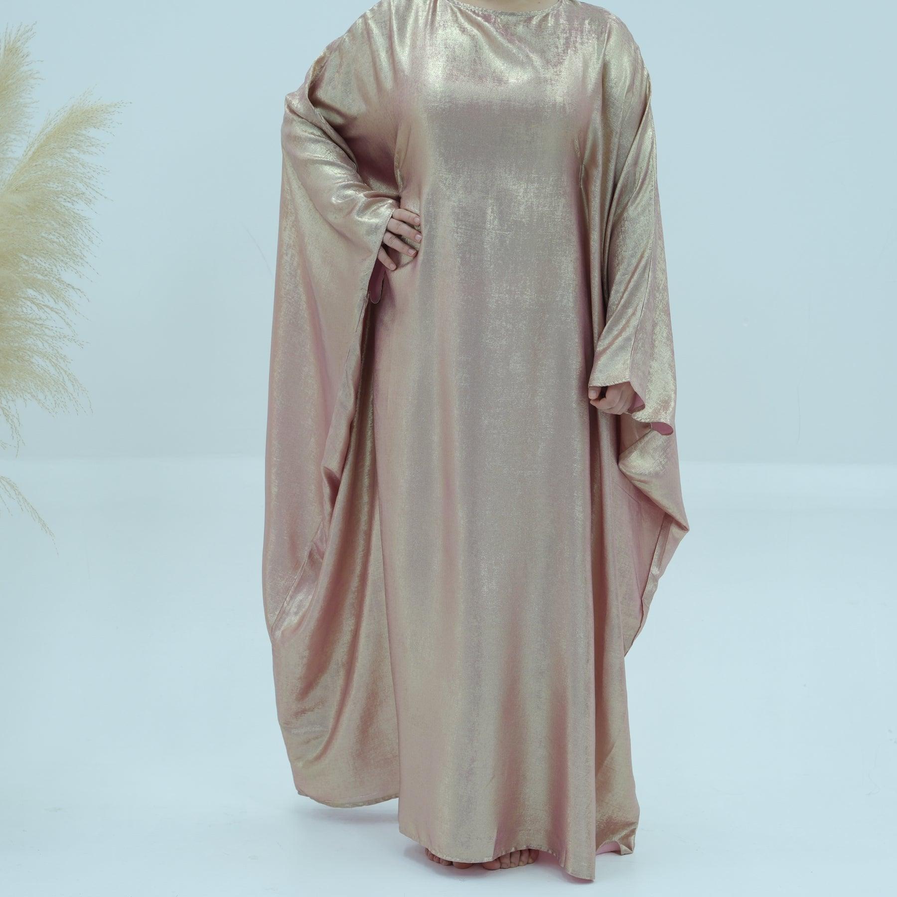 Abaya Dress with Metallic Texture | Eolante Clothing 