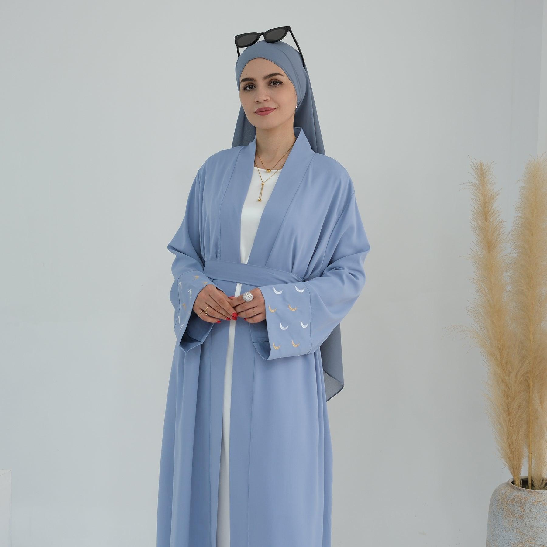 Oversized Light blue Abaya | Eolante Clothing 