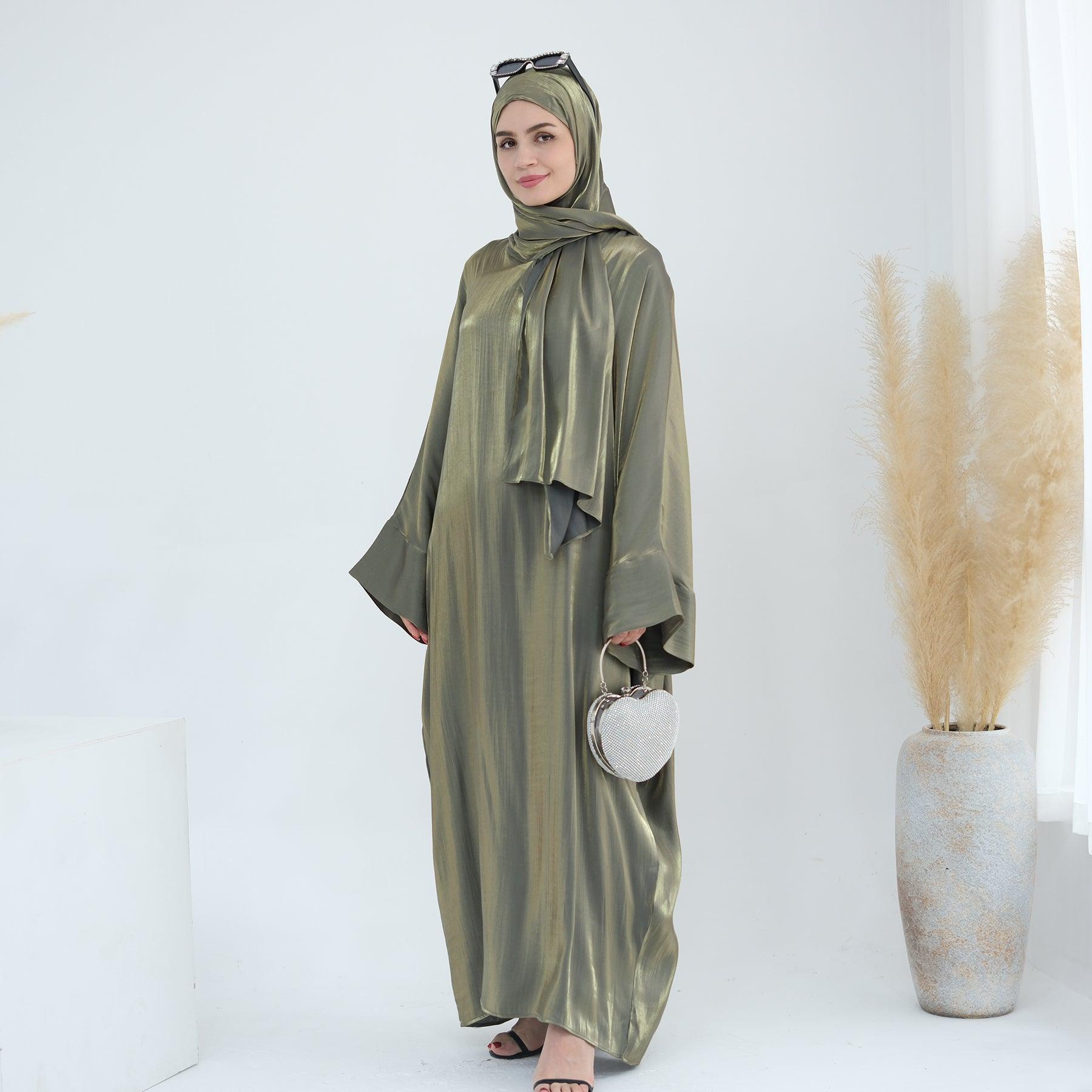 Metallic Texture in Abaya Dress | Eolante Clothing 