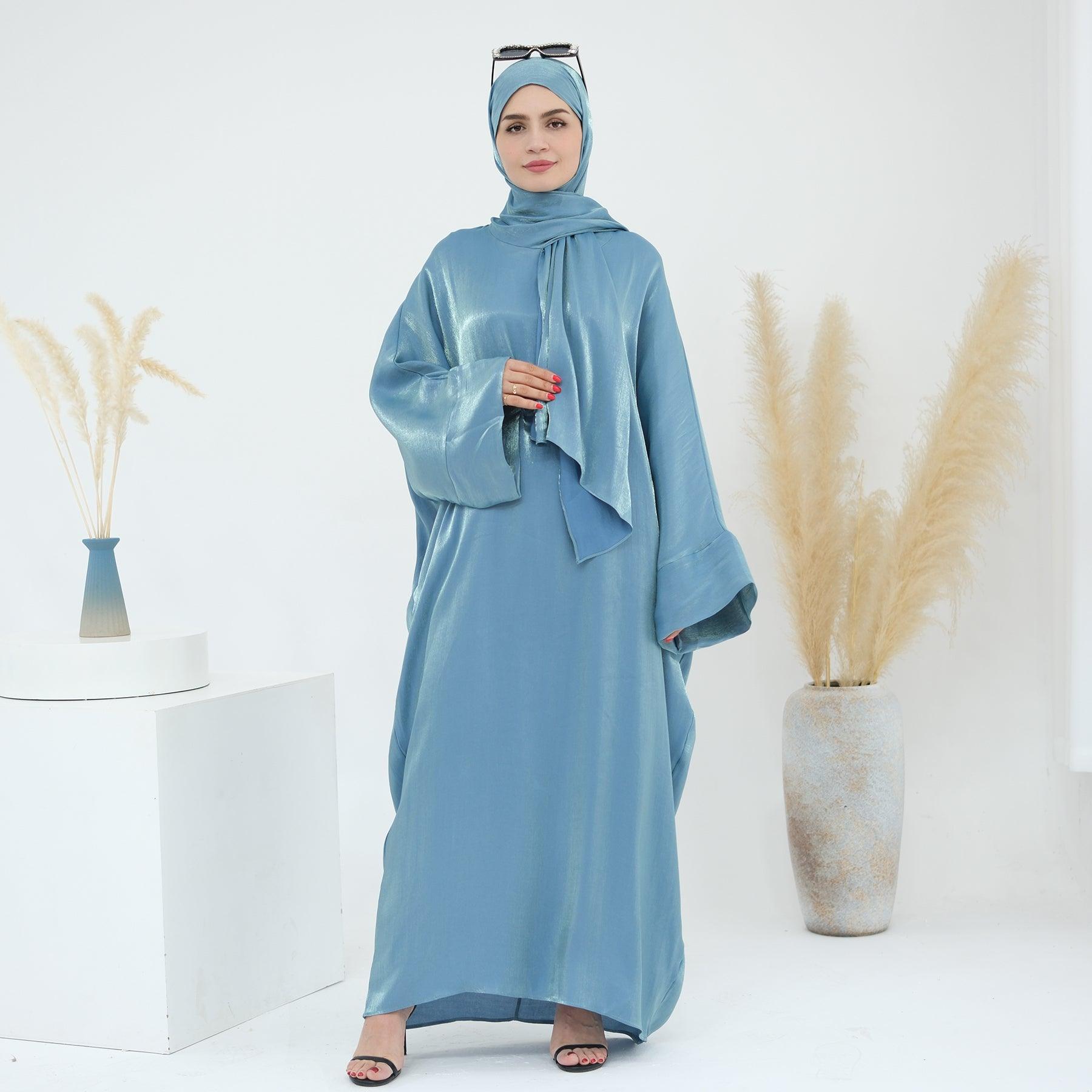 Metallic Style in Maxi Dress Abaya | Eolante Clothing 