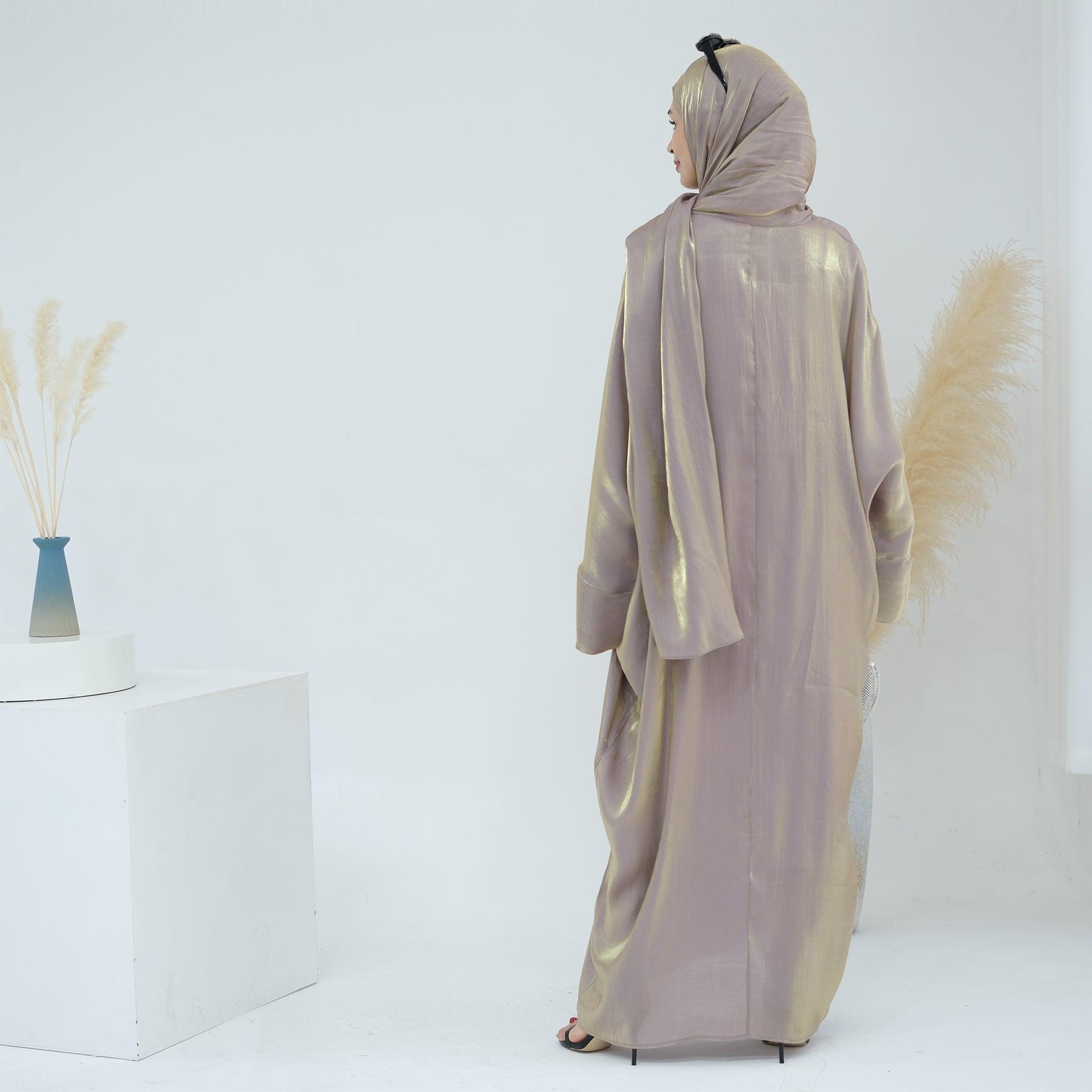 Metallic Abaya Dress with Hijab | Eolante Clothing 