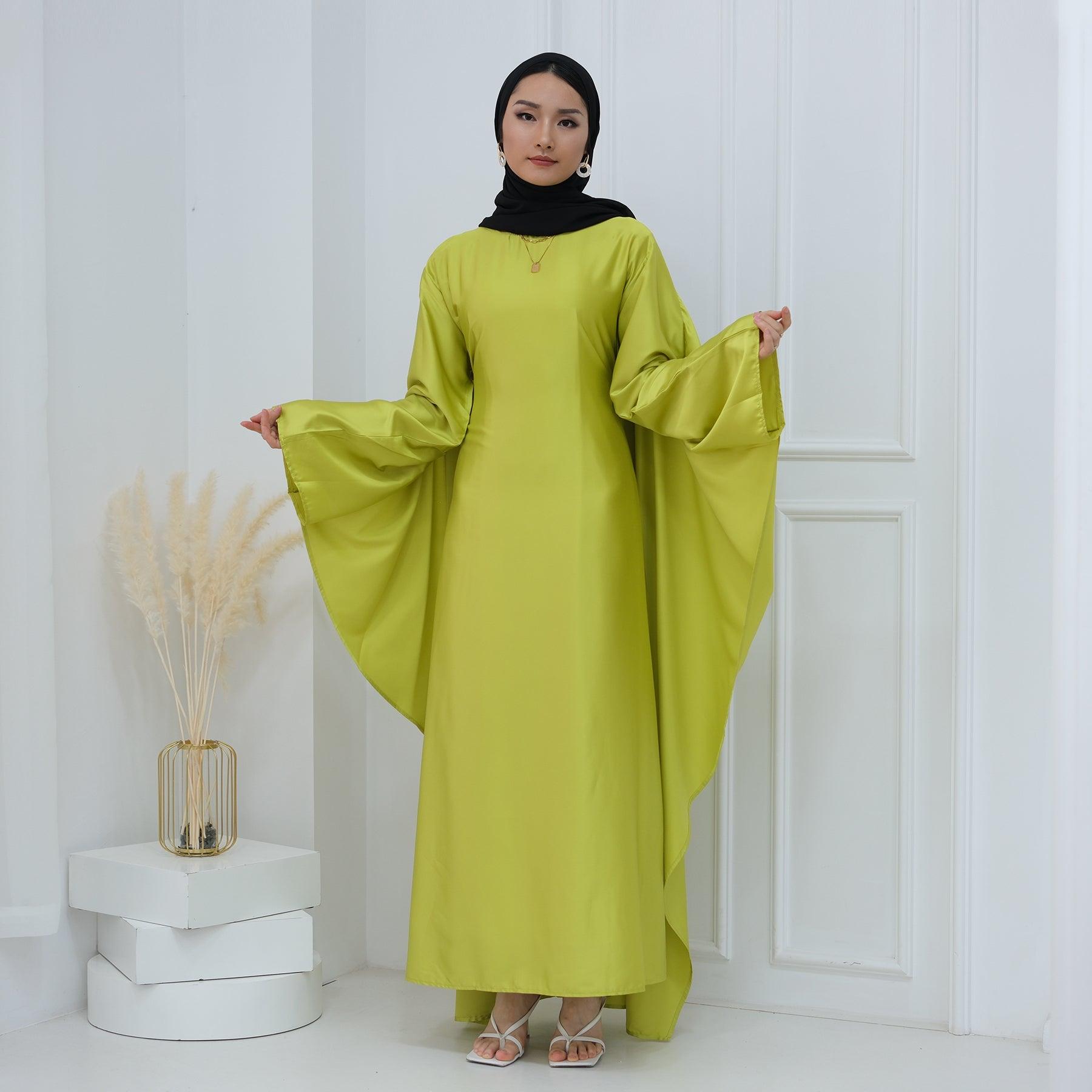 Batwing Abaya Sleeve in Maxi Dress | Eolante Clothing 