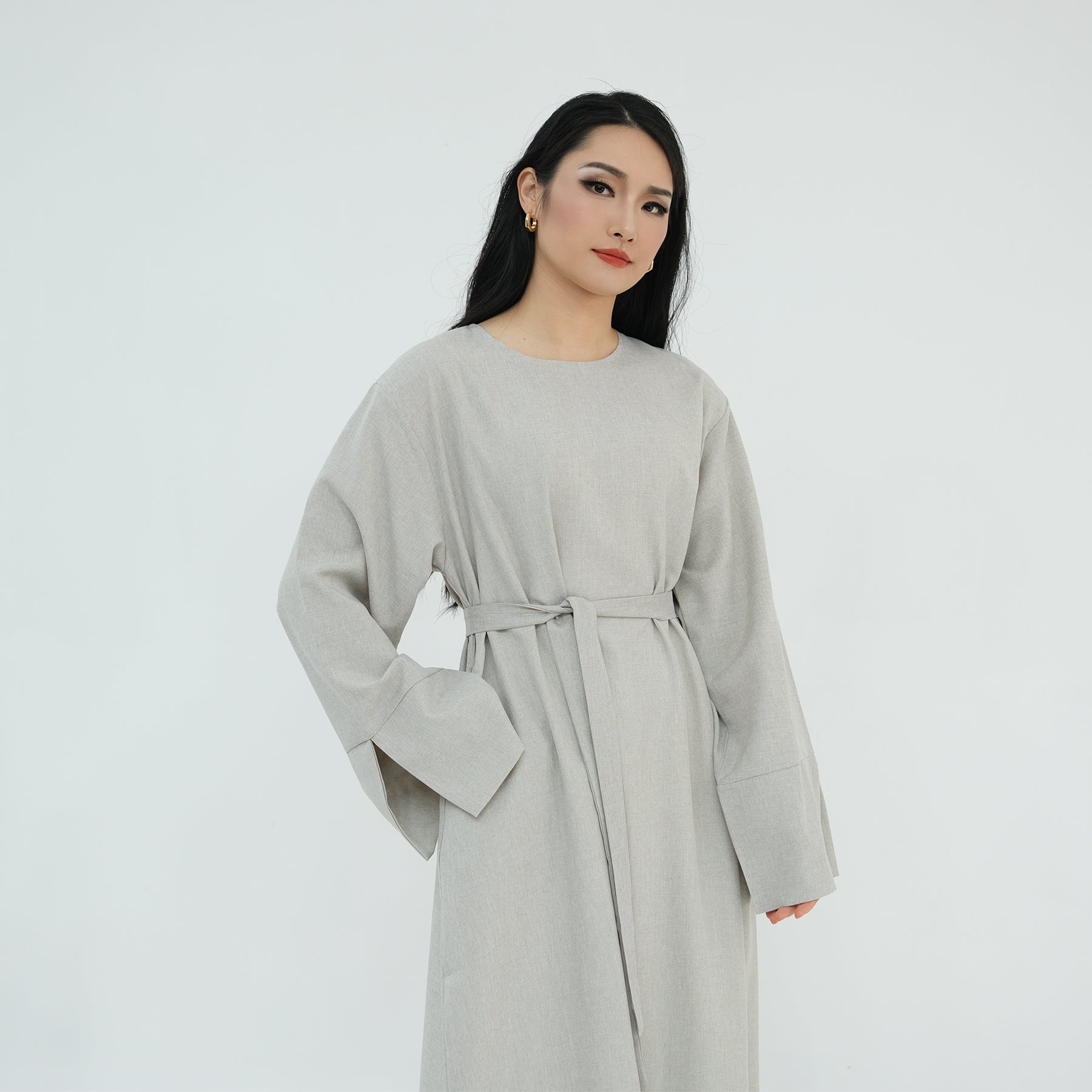 Linen Maxi Abaya | Eolante Clothing 