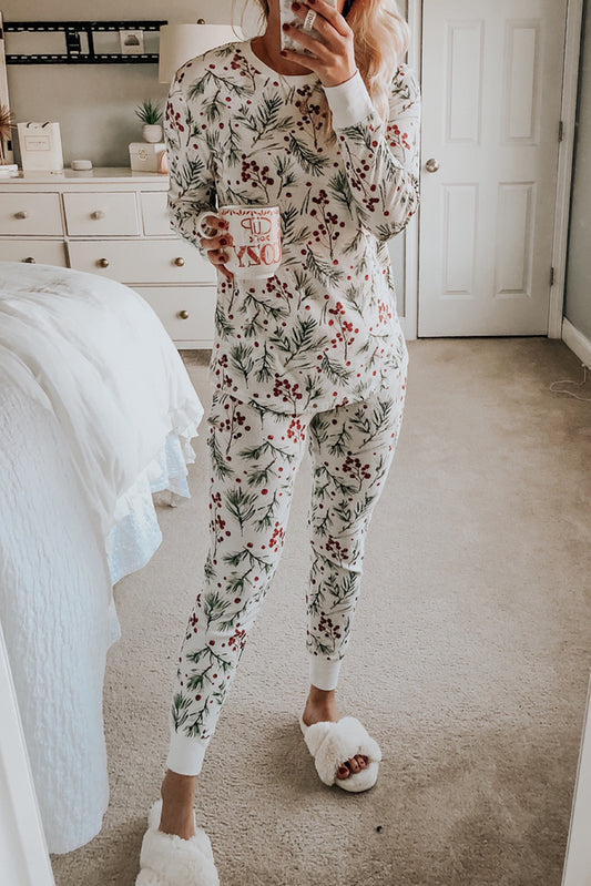 Holly Thermal Pullover Pants Lounge Set