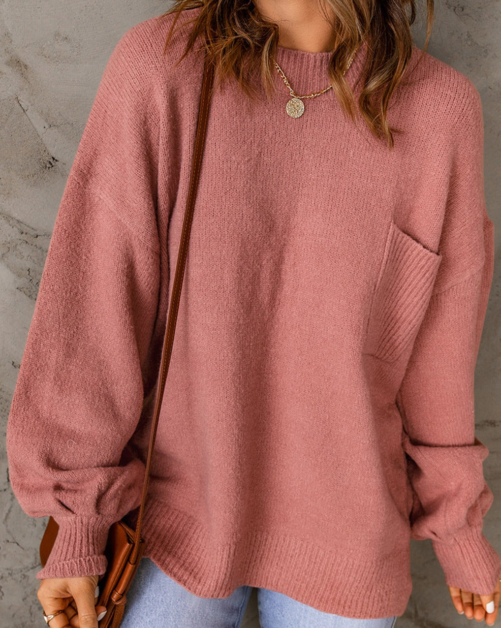 Puffy Pocketed Sweater - Eolante Clothing