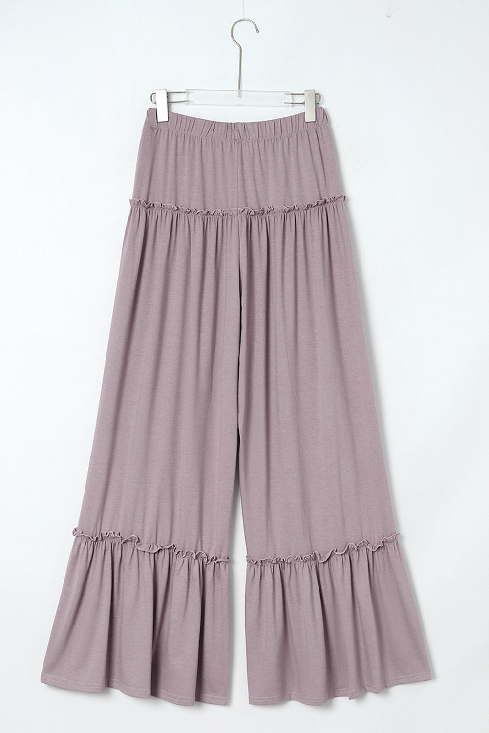 Frilled Wide Leg Pants - Eolante Clothing