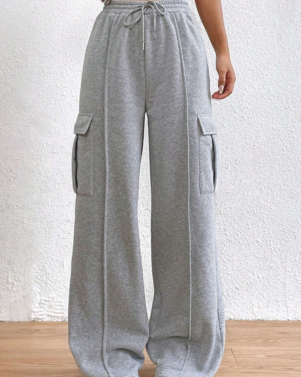 Cargo Drawstring Waist Sweatpants - Eolante Clothing