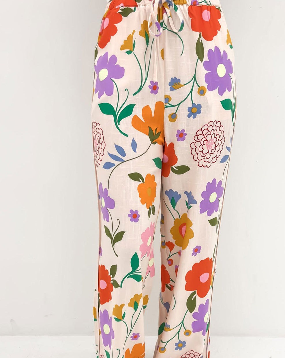 Floral Loose Pants - Eolante Clothing