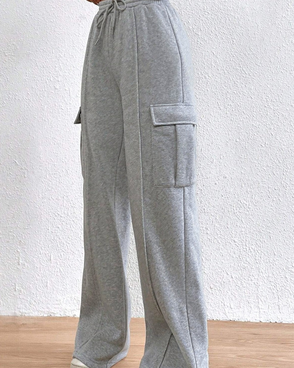 Cargo Drawstring Waist Sweatpants - Eolante Clothing