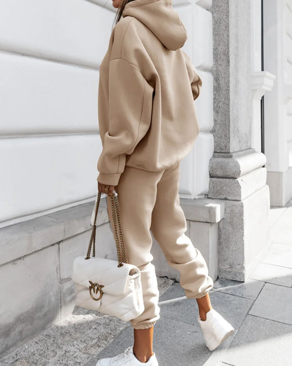 Chunky Hooded Two-Piece Sweatsuit - Eolante Clothing